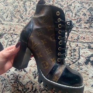 Louis Vuitton Black Star Trail Ankle Boot
